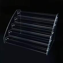 Large Capacity Makeup Storage Box, Transparent Cosmetic Display Rack, Can Store Lipstick, Eyeshadow Palette, Blush, Foundation, Perfume, Skincare Products, Dust-Proof Vanity Organizer, Suitable For Bathroom, Vanity, Tabletop, Bedroom, Sturdy Vanity Storage Box, Applicable For Home, Salon, Retail Display, Earring & Ring Storage Box, Nail Art Accessories Storage Box - Clear - View 9