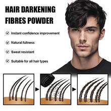 Goiple 27.5g Natural Hair Fiber, Hair Color Powder, Fill Hairline And Temples, Invisible Sweat-Resistant Long-Lasting - Multicolor - View 6