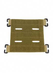 1pc Square Laser Cut MOLLE Compatible Plain Nylon Strong Adhesive Tactical Gear Loop Patch Base - Multicolor - View 12