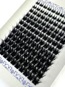 HBZGTLAD 12 Rows 10-18mm Dense Fluffy Hot Melt Thick Eyelash Extensions D Curl Fluffy Eyelash Clusters 0.05/0.07 Thickness Russian Curl Wispy Individual Mixed Eyelash Extensions Reusable - D - 查看 10