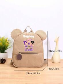 1pc Mini Back To School Personalized Customized Backpack, Casual Versatile K-POP Theme Print, Zipper Closure Nylon Material, Adjustable Shoulder Straps, Hand-Carry, Suitable For School, Shopping, Daily Outings, Outdoor Trips. Birthday Gift. - Multicolor - View 11