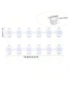 240 Empty Paint Buckets, 40 Acrylic Mini Paint Buckets With Lids, 6 Connected Empty Paint Boxes 3ml/0.1oz, Suitable For Students, Fine Painting Color Box - Multiple Styles - View 3
