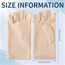 Sureio 4 Pairs Sun Protection UV Gloves For Women Fingerless Hand UV Protection Glove For Gel Manicures Summer Driving Biking - Black White Khaki Gray - View 5