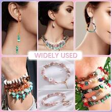 720pcs Asymmetrical Stone Perforated Beads, DIY Jewelry Accessories Material Kit, Handmade Necklace Bracelet Jewelry Series - Multicolor - View 8