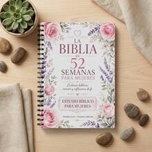 52-Week Spanish Bible Study Guide For Women - Weekly Christian Learning Journal, Floral Cover Design, Portable Scripture Planning Notebook, Suitable For Daily Devotion, Gift, Office Supplies And Spanish - A - View 4