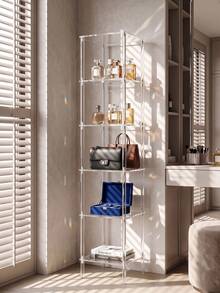 1pc Modern Minimalist Transparent Acrylic Multi-Tier Floor Display Shelf, Suitable For Figurines, Designer Bags, Potted Plants, Skincare Products, Retail Merchandise, Decorative Ornaments, Etc., Can Be Used In Living Room Corners, Bedroom Closets, Bathroom Corners, High-End Collectibles Display Cabinets, Ramadan Decorations, Perfume Organizer, Luxury, Ramadan, Eid - Acrylic Multi-layer Rack - View 9
