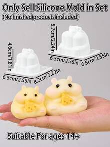 مجموعة DIY يدوية، مجموعة Taba يدوية، مواد قالب صنع المجوهرات DIY، تشمل 200 مل من راتنج السيليكون بنسبة 1:1، أصباغ ملونة ومجموعة أدوات كاملة، يمكن صنع 3 حرف يدوية على شكل هامستر، مناسبة للأعمار 14 سنة فأكثر - تعيين - مشاهدة 2