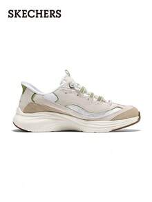 Skechers 斯凱奇 D'LITES系列復古拼接老爹鞋熊貓鞋運動休閒鞋 - 白色/綠色 - 查看 4