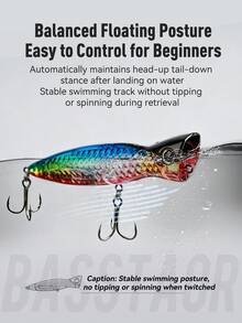 KINGDOM Topwater Popper Fishing Lure 95/110/130mm Floating Spraying Bubble Hard Bait Long Cast Noise Rattle For Seabass Snakehead Big Predator Saltwater Freshwater Fishing Tackle - Multicolor - View 7
