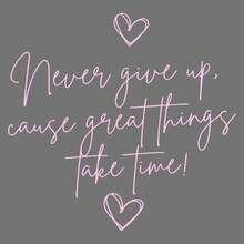 Never Give Up, Big Things Take Time' Inspirational Mirror Decal - Matte Vinyl Sticker, Suitable For Home, Car Window, Bathroom, Kitchen Or Living Room Decor, Mirror Wall Sticker With Motivational Quote - Car Stickers - View 7