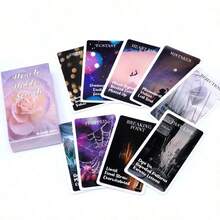 Permainan Tarot Rahasia Tersembunyi Hati, Ramalan Nasib, Kartu Tarot, Permainan Papan untuk Pesta Keluarga, Permainan Meja - Dusty Pink - View 3