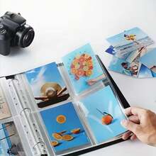 10pcs A7 Size 4/2 Pocket Transparent Plastic Loose-Leaf Protector Sleeves, Reusable, Rectangular Photo Album Inner Pages, Transparent Game Card Protector Sleeves, Suitable For MTG Sports Cards, Trading Game Cards And Baseball Cards, Compatible With 6-Ring Binder - One Size Fits All - View 5