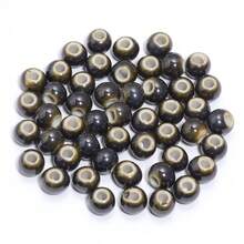 20pcColored Glazed Ceramic Round Loose Beads - Multicolor Glossy Spacer Beads For DIY Bracelet, Hair Tie, Necklace & Jewelry Making Crafts - Multicolor - View 18