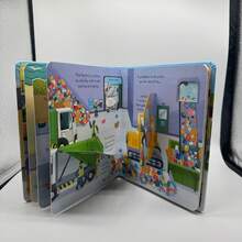 Compact Educational Picture Book "A Beehive", Cardboard Material, Foldable Inner Pages, Suitable For Family Reading, Early English Learning, Cognitive Enlightenment, Language Development, Halloween And Christmas - Multicolor - View 9