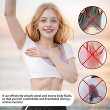 1pc Underarm Sweat-Absorbing Vest, Breathable Underarm Sweat Pads, Suitable For Underarm Sweating To Avoid Embarrassment, Odor-Proof Vest, Washable And Reusable - Color - View 6