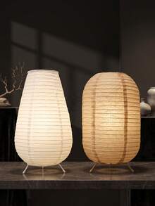 1pc Desktop Decorative Lamp, Sleep Aid And Holiday Gift, Bedside Table Lamp With Paper And Finish, Desktop Decor, Living Room Table Lamp, Office Desk Accessory, Industrial Style, Tulaia, Boy's Birthday, School, His Bedroom Lamp, Table Lamp, Christmas Decoration, Salt Lamp, Room Lighting, Outdoor Decor, Decorative Light, Day Of The Dead Decoration, Autumn Room Decor - A - View 6
