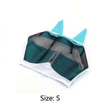 1pc Breathable Mesh Adjustable Horse Fly Mask With Ear Covers Anti Mosquito Insect Sun Protection Equine Face Cover - View 14