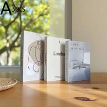2/3pcs Home Fashion Faux Book Decor, Luxury Decorative Books, Living Room Decor, Home Decor, Coffee Table Books, Modern Fashion Decorative Books, Stackable Display Books, Hotel Decor, Gift - Decor Book - View 10