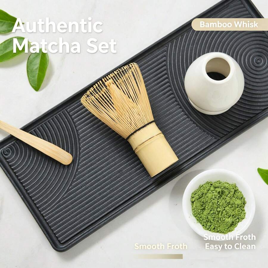 Handmade Bamboo Matcha Whisk, Traditional Japanese Tea Chasen Tea Utensil - Natural Wood Color - View 1