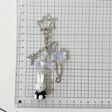 MIFFY 1pc Keychain, Mini Rabbit Pendant, Backpack Charm, Phone Case Decoration, Cute Bag Accessory, Gift For Girls - Multicolor - View 2