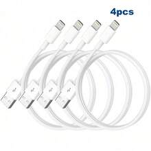 2/4/6pcs 3.3ft/100cm High-Speed Data Transfer Fast Charging Cable Compatible With IPhone 14 Series/ 14 Pro Max/14 Pro/14 Plus/14/13/12/11/XS/XR/8/7/6/ Series - White - View 10