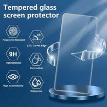3pcs Curved Full Screen Tempered Glass Screen Protector For Honor Magic8 Pro/Magic V5/Magic V3/Magic7 Pro/Magic7 Lite/Honor 600/Honor 400/Honor 200/Honor X9d/Honor X8d/Honor X7d/Honor X6C Series, Full Coverage 9H High Definition Anti-Scratch Bubble-Free Easy To Carry And Install - Clear - View 12