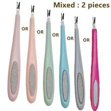 2-In-1 Nail Polishing U-Shaped Nail Clipper, 1 Set, Built-In Nail File, Can Remove Dead Skin, Suitable For Home Care, Nail Salon, Suitable For Women And Girls, Halloween And Christmas Gift - Multicolor - View 7