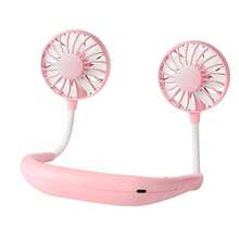 Portable Neck Fan, Handheld Hands-Free Personal Hanging Neck Fan, Cooling Fan, USB Rechargeable (3-Speed Adjustable), Wearable Cooling Head Fan, 360-Degree Free Rotation, Suitable For Sports, Office, Kitchen Gadget, Travel Essential, 1200mAh - Multicolor - View 13