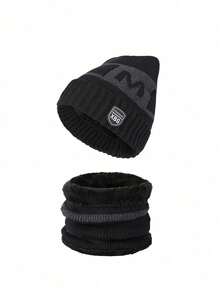 Children's Hat Set - Autumn/Winter Boys Wool Hat Set - Multicolor - View 6