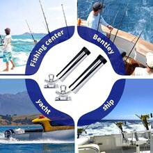 Smartmarine 316 Stainless Steel Boat Fishing Rod Holder 360 Degree Rotation Outrigger Fishing Pole Support - Multicolor - View 7