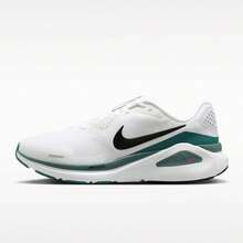 Nike Sepatu Lari Jalan Raya Pria Struktur Baru 26 dengan Dukungan dan Stabilitas Olahraga - hijau putih - View 9