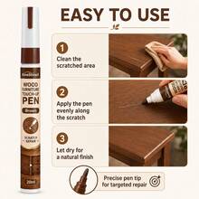 1pc Wood Furniture Repair Pen, Used For Recolor And Repair Scratches, Peeling Paint On Solid Wood Tables, Chairs, Floors, For Wood Surface Restoration - Wood Touch-up Paint Pen - View 3