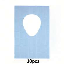 10/20/50pcs Thickened Double-Layer Waterproof Disposable Toilet Seat Covers, Adhesive Backing For Secure Fit, Individually Wrapped - Suitable For Toilet Training, Public Restrooms, Travel, Airplane, Camping And More - Multicolor - View 9