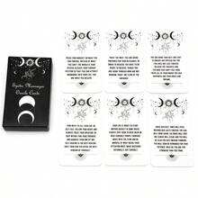 1pc Mysterious Tarot Card Oracle Game For Divination, Party And Gathering - Spirit Messages Oracle - Black - View 4