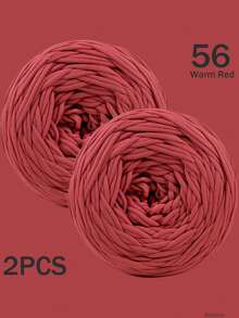 1/2件 T-Shirt 紗線，大號 300g±20g/件 -2cm 寬，編織布料柔軟聚酯纖維紗線，適用於 DIY 鉤編包包、籃子、地墊、拖鞋、娃娃、紗線手工藝。多色紗線、度假紗線、鉤編紗線、手工紗線、多功能鉤編配件、手工禮物 - 彩色 - 查看 79