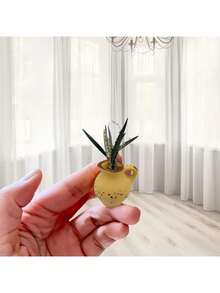8PCS Mini Ceramic Vase Fridge Magnets Cute Plants Kitchen Decorative Refrigerator Accessories DIY Tiny Ceramic Vase Magnets For Fridge (8PCS-B) Father's Favorite Gift - View 4
