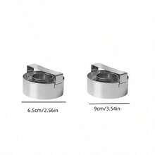 Cookie Cutter Set, 1PC 6.5cm Stainless Steel, With Handle, Non-Stick Easy Release, Home Baking Frying For Bakers - View 2