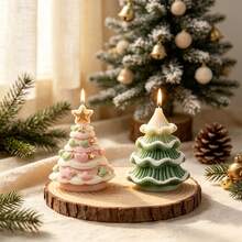 1pc Christmas Tree Scented Candle Resin Mold, Epoxy Resin Casting Mold, Gypsum Mold, Christmas Decoration Desktop Ornament Silicone Mold, Scented Candle Mold, Perfect For Holiday Atmosphere Decor Making, Suitable For Handmade Crafts, Gift Making - Christmas Tree Mold - View 7
