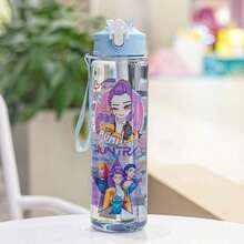 Mattel K-Pop Demon Hunter 卡通透明直飲杯 大容量 旅行便攜 高顏值 可愛學生塑膠水壺 - 查看 11
