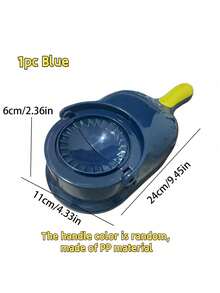 1pc 2-In-1 Dumpling Skin Maker, Creative Dumpling Machine, Manual Dumpling Maker, Suitable For Kitchen, Holiday Parties, Dumpling Skin & Dumpling Mold, Dough Press, Kitchen Gadget - Blue - View 11