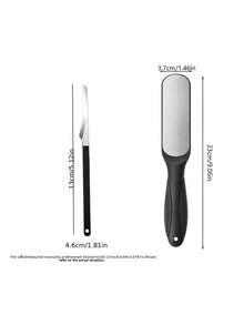 PYDESA 2pcs/4pcs/6pcs 2-In-1 Foot File Dead Skin Removal Set, Double-Sided Stainless Steel Foot Scraper Callus Remover, Washable Foot Care Tool, Suitable For Hard Skin, Cracked Heels, Dry Skin Exfoliation - Multicolor - View 5