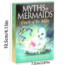 Myths & Mermaids 水之神諭卡 塔羅訓練牌組 塔羅卡 派對桌遊 命運卡 占卜卡遊戲 - 薄荷綠 - 查看 1
