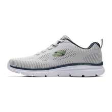 Skechers Men's LITE-WEIGHT Series Large Mesh Lace-Up Lightweight Cushioned Running Shoes - Light Grey - View 2