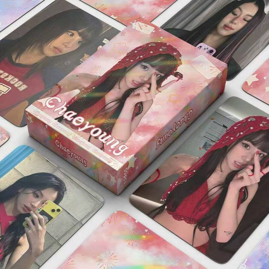 55pcs New TWICE Chaeyoung Solo K-POP Star LOMO Photocards, Can Be Stored In Card Album, Wallet, Backpack, Also Used As Decorative Ornament, Desktop Decoration, Suitable As Gift For Friends, Bookmark, Collectible Card, Valentine's Day Gift, Fan Merchandise, Collection Card, New Set Greeting Card - Multicolor - View 1