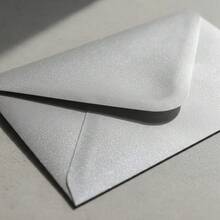 Creative Mariu 19x13 Cm Pearlescent Paper Invitation Envelopes - Plateado - View 4