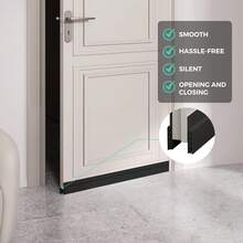 1pc Premium Door Bottom Draft Stopper/Door Gap Seal, Suitable For Bedroom Door Gap Windproofing, With Thermal Insulation, Insect-Proof, Sound-Insulating Functions (, Quick And Easy Installation) Effectively Blocks Cold Air - Multicolor - View 8