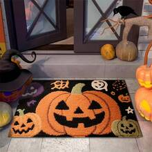 1pc Fall Halloween Themed Ghost,Pumpkin Design Bath Rug,Non-Slip And Soft Bathroom Mat,Doormat,Water Absorption Mat,Machine Washable,Low Pile,TPR Backing,Knit Fabric,For Bedroom,Kitchen,Indoor Use,Accessories & Home Decor,Perfect Fall Decor Gift. - A - View 5