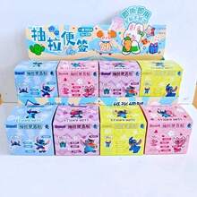 40pcs Stitch Sticky Notes Box, Creative DIY Pull-Out Design, Suitable For School And Office Supplies, Back To School Gift, Disney Merchandise, Must-Have For Baby Fans - Multicolor - View 4