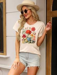 Women T-Shirts - 杏子 E - 查看 4