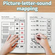 Children's Space-Themed Math Activity Book – One Mini Task Per Page To Help Kids Build Focus While Practicing Counting And Number Sense, Quantity Matching And Comparison, Make-10 Addition, Subtraction Within 5, Tens And Ones Place Value Blocks, - Math Practice - View 3